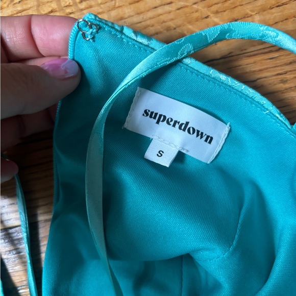 Superdown Andy mini dress in teal - Picture 4 of 4